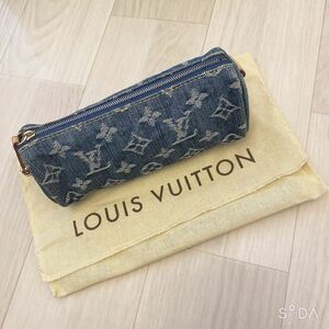 VUITTON LOUIS ルイヴィトン ペンケース ポーチ デニム