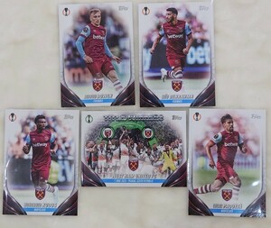 【ウエストハム】2023/24 Topps UEFA Club Competitions Base Card 　