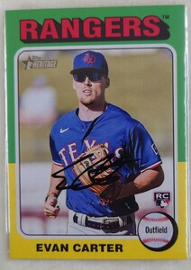 2024Topps Heritage エバンカーター　ベースカード