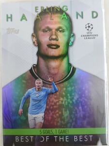 【ハーランド】2023-24 Topps UEFA Club Competitions Best Of The Best