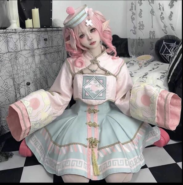 チャイナ服 チャイナドレス キョンシー服 コスプレ ロリータ