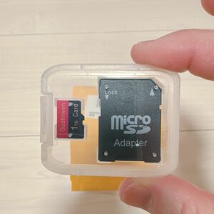 1TB microSD　変換アダプター　ケース付き　マイクロSD microSDカード SDカード 1TB　