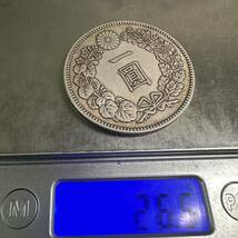 銀貨 一圓銀貨　明治18年 一円銀貨 一圓 銀貨　古銭　日本貨幣　龍　C31 竜　コイン　貿易銀_画像6