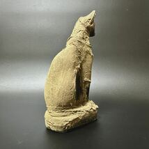 古代エジプト 女神 バステト 猫 副葬品 出土 ヒエログリフ 考古学 象形文字 ウシャブティ ネコ 検) アラベスク ローマンガラス ガンダーラ_画像4