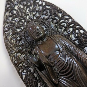 阿弥陀如来 松久朋琳 仏壇 仏壇 伝統工芸 骨董 アンティーク 箱付き 復刻 ブロンズ像の画像2