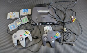 NINTENDO64本体・ポケモンスタジアム金銀・64GBパックセット　おまけ多数