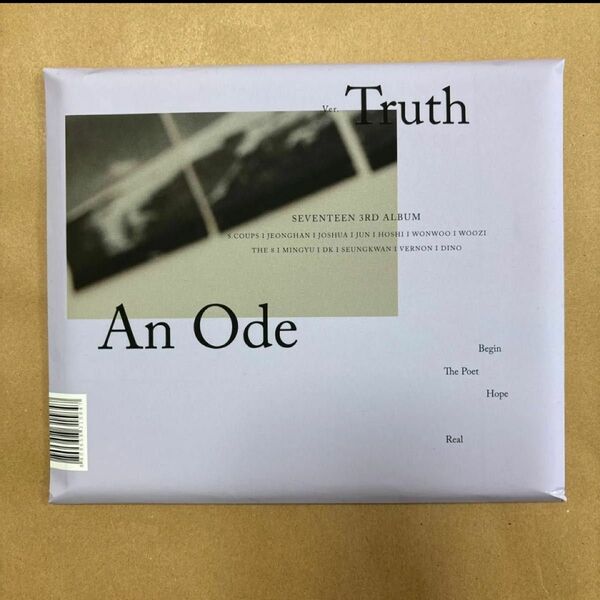 SEVENTEEN セブチ An ode アンオード　Truth トゥルース　3rd ALBUM アルバム　ステッカー付き