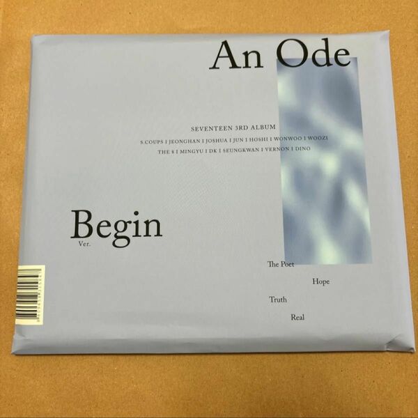 SEVENTEEN セブチ An ode アンオード　Begin ビギン　3rd ALBUM アルバム　ステッカー付き