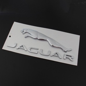 JAGUAR ジャガー ステッカー 車 エンブレム ロゴ バッジ シルバー 銀色 XF XJ XJL XEL XFL XJ6 X350 ★新品送料無料 お好きな箇所に