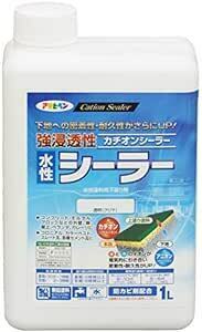 アサヒペン 塗料 ペンキ 強浸透性水性シーラー 1L 透明 クリヤ 水性 カチオンシーラー 下塗り用 1回塗り ヤニ止め効果 アク