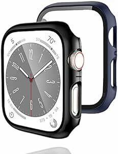 colaxuyi 【2枚セット】 Apple Watch 8 7 用 ケース 45mm 一体型 全面保護 アップルウォッチ