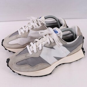 327 ニューバランス 26.5cm/New Balance MS327LAB グレー 灰色 白 中古 古着 スニーカー メンズ レディース yy9004