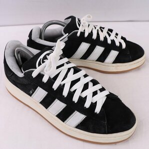 CAMPUS 00s 25.0cm/adidas キャンパス 00s アディダス スニーカー 黒 コアブラック 白 中古 古着 メンズ ad4969の画像7