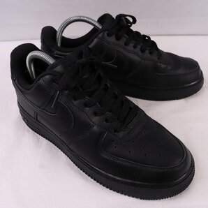 AIR FORCE 1 '07 25.0cm/NIKE エアフォース 1 ロー 07 ナイキ 古着 中古 黒 オールブラック メンズ スニーカーxx8198の画像7