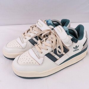 FORUM 84 LOW 25.5cm/adidas フォーラム84ロー アディダス スニーカー 白 ホワイト 緑 グレー 中古 古着 メンズad5004