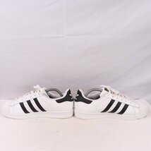 SUPERSTAR 26.5cm/adidas スーパースター アディダス スニーカー 白 ホワイト 黒 金ベロ 中古 古着 メンズ ad5024_画像5