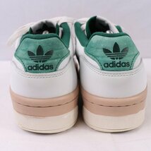 RIVALRY LOW 28.5cm/adidas ライバルリー ロー アディダス スニーカー 白 ホワイト 緑 ベージュ 中古 古着 メンズ ad4890_画像2