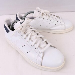 STAN SMITH 26.0cm/adidas スタンスミス アディダス スニーカー 白 ホワイト 紺 中古 古着 メンズ ad4898の画像6