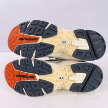 828 ニューバランス 26.5cm/new balance 白 ホワイト 紺 グレー オレンジ 中古 古着 スニーカー メンズ yy8989_画像5