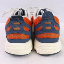 828 ニューバランス 26.5cm/new balance 白 ホワイト 紺 グレー オレンジ 中古 古着 スニーカー メンズ yy8989_画像2