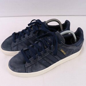 CAMPUS 25.5cm/adidas キャンパス アディダス スニーカー 紺 ネイビー 白 中古 古着 メンズ ad4920