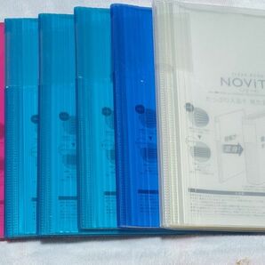 コクヨ　KOKUYO　クリアーブック　ファイル　NOVITA　収納　7冊　セット　ケース