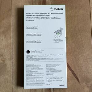 Belkin ベルキン iPhone 12 Pro Max 用 保護ガラスフィルム 強化ガラス 抗菌 プライバシー保護の画像2