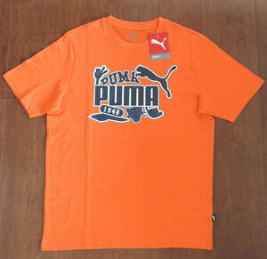 プーマ PUMA 半袖 グラフィック Tシャツ メンズ Mサイズ オレンジ【新品未使用】