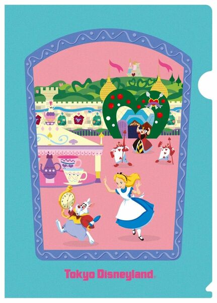 ビオレ 東京ディズニーリゾート クリアファイル Biore 非売品 不思議の国のアリスTOKYO Disney resort