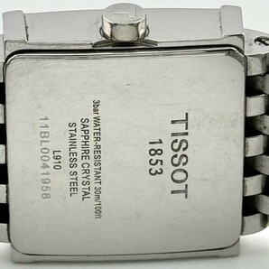 【ティソ 1円～】 ◎TISSOT◎ T02.1.181.7 L910 シェル スクエア 腕時計 クォーツ 稼働 レディース B82L33の画像5