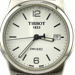 【ティソ １円～】◎TISSOT◎T049410B PR100白文字盤 腕時計 メンズ 稼働品 B82B19の画像3