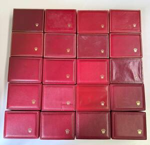 【ロレックス】　◎ROLEX◎　赤　20個　時計　内箱　空箱　レディース　レッド BOX　B5