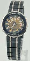 【コルム　1円～】　◎CORUM◎　39.610.30.V050　アドミラルズカップ　ガンブルー　デイト　腕時計　クォーツ　稼働　レディース　L82U95_画像1