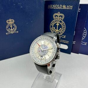 【アーノルド&サン1円〜】良品ARNOLD&SON ロンジチュードII 1L2AS.S02A.K02B AT SS 腕時計 メンズ 中古 B86WW39の画像1