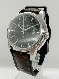 【ハミルトン1円〜】HAMILTON ジャズマスター トラベラー GMT H325850 自動巻き メンズ 中古 腕時計 8576UO