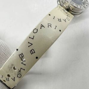 【ブルガリ1円〜】BVLGARI BZ22S B-zero1 12Pダイヤ シェル 腕時計 レディース QZ ブルー 稼動品 中古 85U15Tの画像6