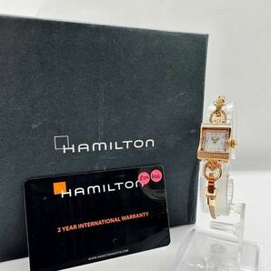 【ハミルトン1円〜】HAMILTON H312410 バックル破損 腕時計 レディース 稼動品 中古 8603Aの画像1