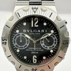 【ブルガリ1円〜】BVLGARI SCB38S ディアゴノ スクーバ クロノグラフ 自動巻き メンズ 腕時計 稼動品 86T46Cの画像2