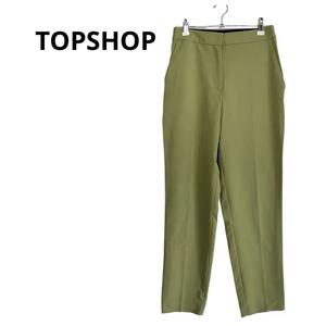 未使用　TOPSHOP パンツ　ボトムス　グリーン　レディース　タグ付き