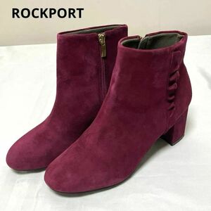 ROCKPORT ブーツ　ショート　25cm ワインレッド