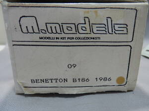 1/43　Mモデル　メタルキット　ベネトン　B186