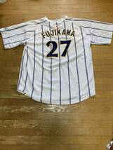 侍ジャパン 藤川球児 27 ミズノ製 応援ユニフォーム Tシャツ LL 日本代表 阪神タイガース ビンテージ ヴィンテージ_画像2