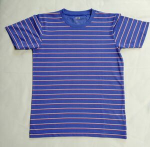 【最終価格】良品｜ユニクロ ドライ ボーダー Tシャツ② メンズMサイズ