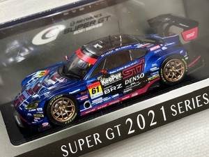 1/43 EBBRO SUBARU BRZ R&D SPORT SUPER GT GT300 2021 No.61 井口卓人 / 山内英輝 エブロ スバル スーパーGT チャンピオン 