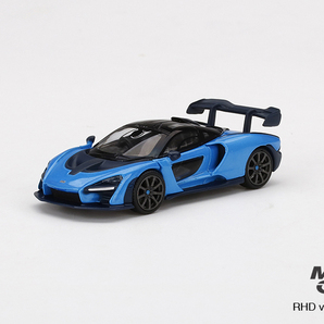 1/64 MINI-GT MGT00272-R McLaren Senna Cerulean Blue マクラーレン セナ セルリアンブルー Tarmac Works Shmee 150 コレクション ミニGTの画像2