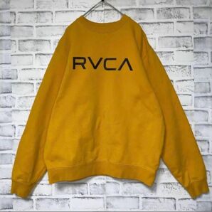 RVCA ロゴ入りスウェット トレーナー 希少カラー イエロー