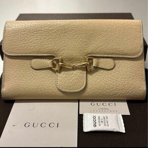 新品同様！ グッチ GUCCI 財布 長財布　ホースビット