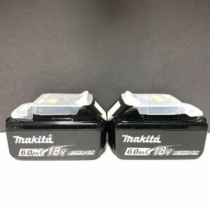 2個 マキタ 動作品 Makita 純正 Li-ion バッテリー BL1860B 6.0Ah 18V 雪マーク # BL1840 BL1850 BL1460 BL1860 BL1460 検索ワード 18 美品の画像1