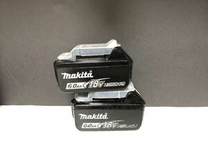 2個 マキタ 動作品 Makita 純正 Li-ion バッテリー BL1860B 6.0Ah 18V 雪マーク # BL1840 BL1850 BL1460 BL1860 BL1460 60 検索ワード 美品