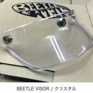 【OCEANBEETLE】オーシャンビートル BEETLE VISOR 純正バイザー / ブラック 黒 3点止め chopper SHORTY PTR 500TX MTX LAC BELL BUCO 定番の画像8